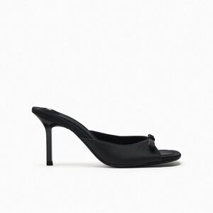 Zara Heeled Mule with Bow - Size 39 NWT